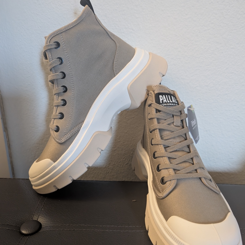 Palladium Gray High-Top Sneakers